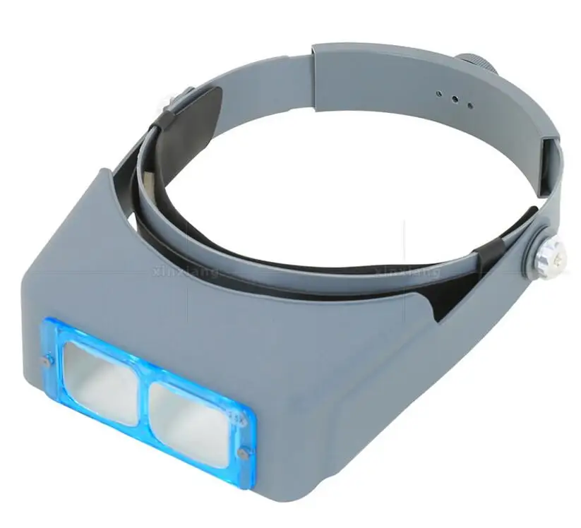 

1.5X 2X 2.5X 3.5X LED illumination Optical Glasses Head-wearing Magnifier Wearing Magnifying Glass 4 Lenses Watch Repair Loupe