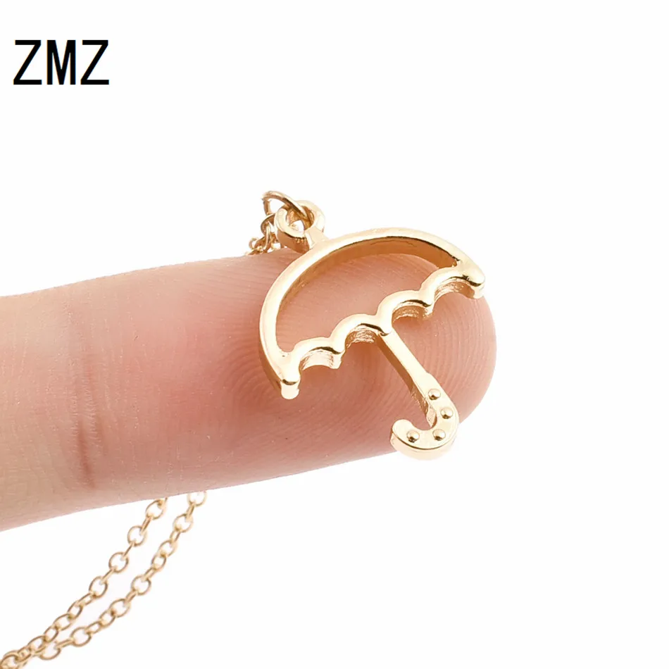 

ZMZ 30Pcs/Lot 2018 Europe/US Fashion Umbrella Pendant Cute Innovative Geometric Necklace Gift For Mom/Girlfriend Party Jewelry