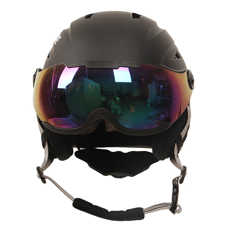 Goexplore-Casque de ski léger avec visière pour adultes et enfants, casque de sécurité, planche à roulettes, sports de plein air, neige, 506,