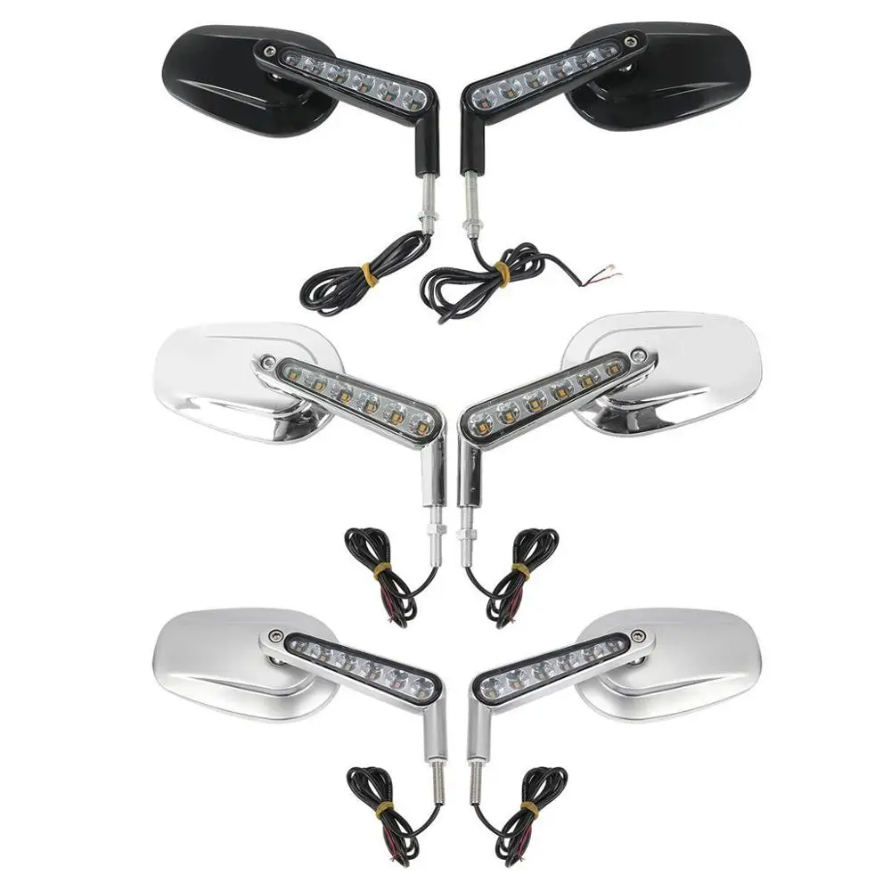 Mirror LED Turn Signals For Harley VROD V ROD V-Rod VRSCF 2009-2017 2016 2015 2014 2013 2012 Motorcycle