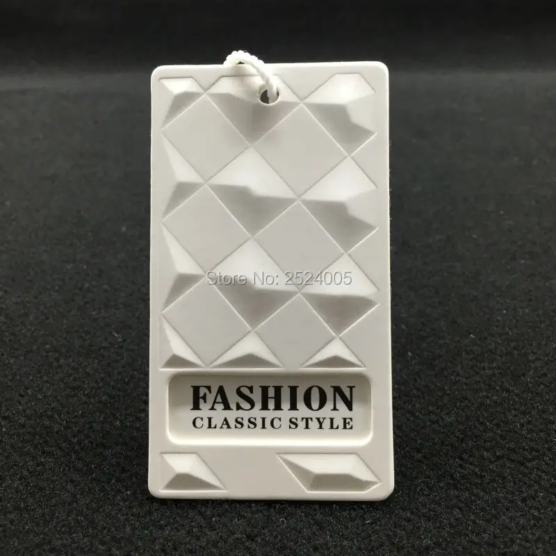 Customized top quality clothing embossed tags/garment shape cutting paper tag printing/clothing label/main label 1000 pcs a lot