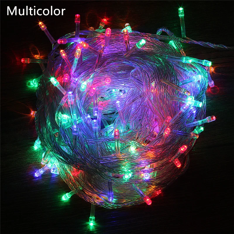 

ECLH Outdoor String Lights 5M 10M 20M 30M 50M 100M Led Garland String Fairy Light 8 Mode Christmas Light Holiday Wedding Party