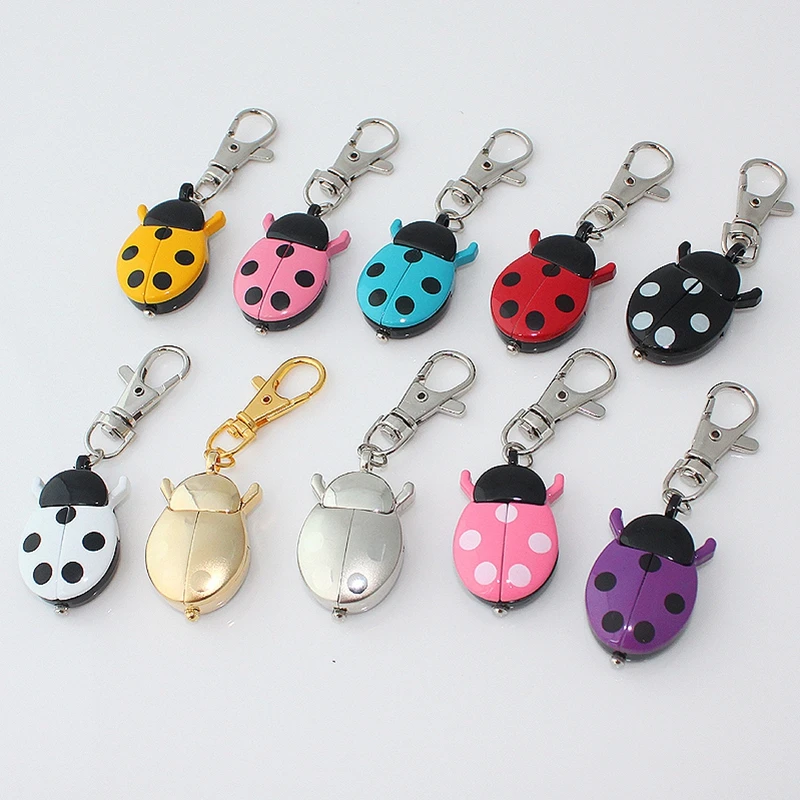 

Hot Popular Mixed Bulk 10pcs/lot Color Ladybug Necklace Chains Pocket Pendant Watches Wholesale Price Watches