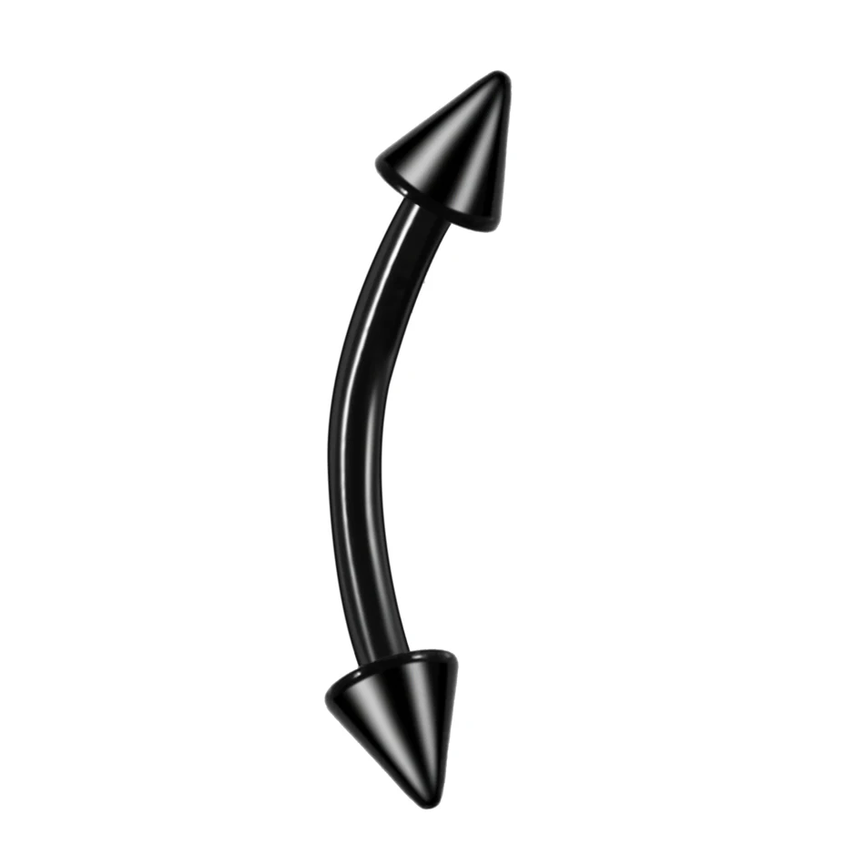 G23 Titan Epoxy gebogene Hanteln Augenbrauenringe Piercing gebogene Stange Banane Augenbraue Ohrknorpel Tragus Körperpiercing Schmuck