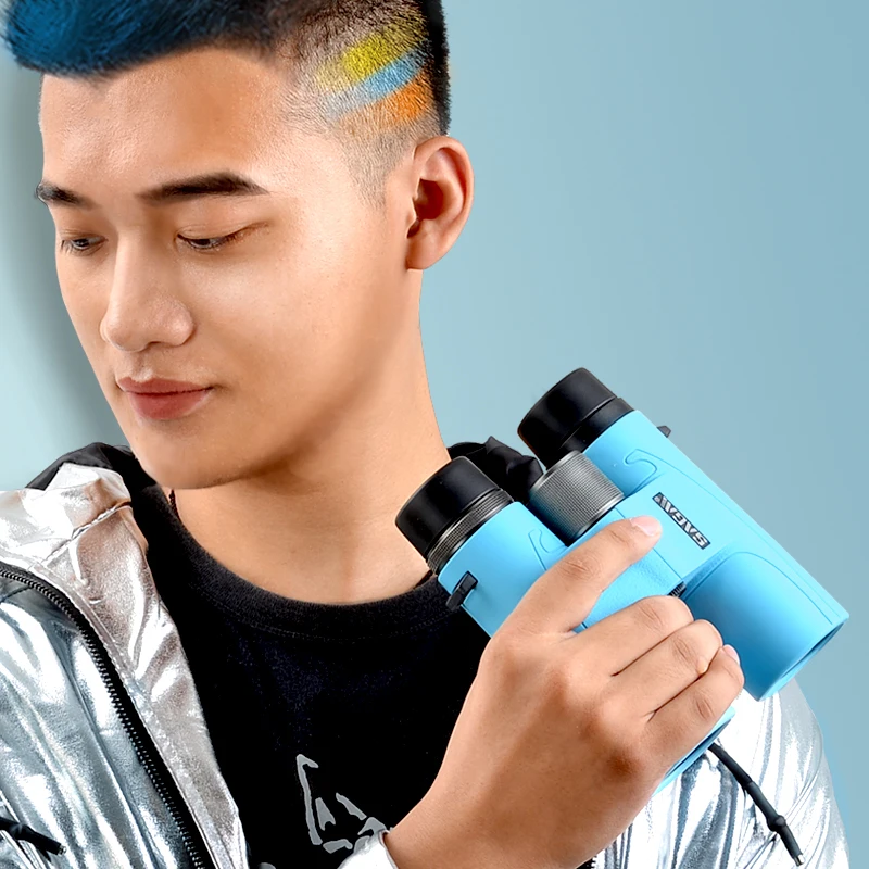 SAGA Colourful Binoculars 8x42 10x42 Telescope For Adults binocular Outdoor Gift Compact Concert HD Camping optical tool Hiking