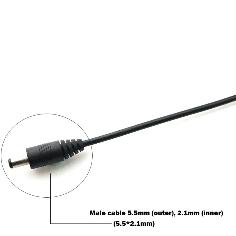 1M 2M 3M 5M 10M Black USB Port 5V 5.5*2.1mm DC Barrel Power Cable Connector For Small Electronics Devices usb extension cable