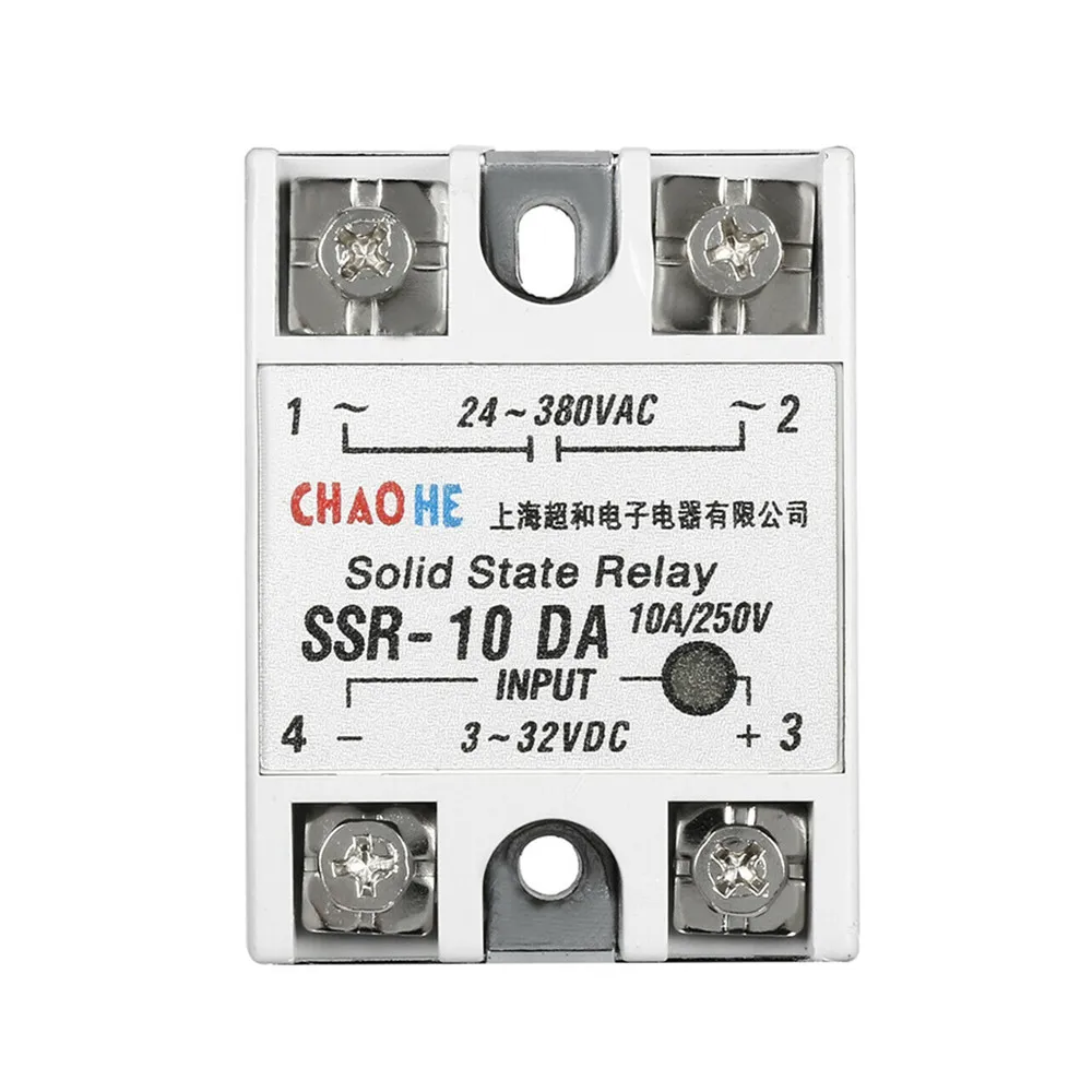 solid state relay SSR-10DA SSR-25DA SSR-40DA 10A 25A 40A actually 3-32V DC TO 24-380V AC SSR 10DA 25DA 40DA