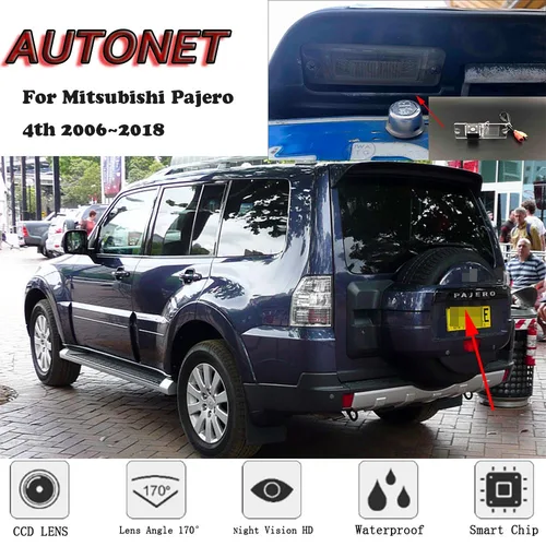 AUTONET-cámara de visión trasera para coche, dispositivo de visión nocturna para aparcamiento, para Mitsubishi Pajero 4. ° 2006 ~ 2018 CCD
