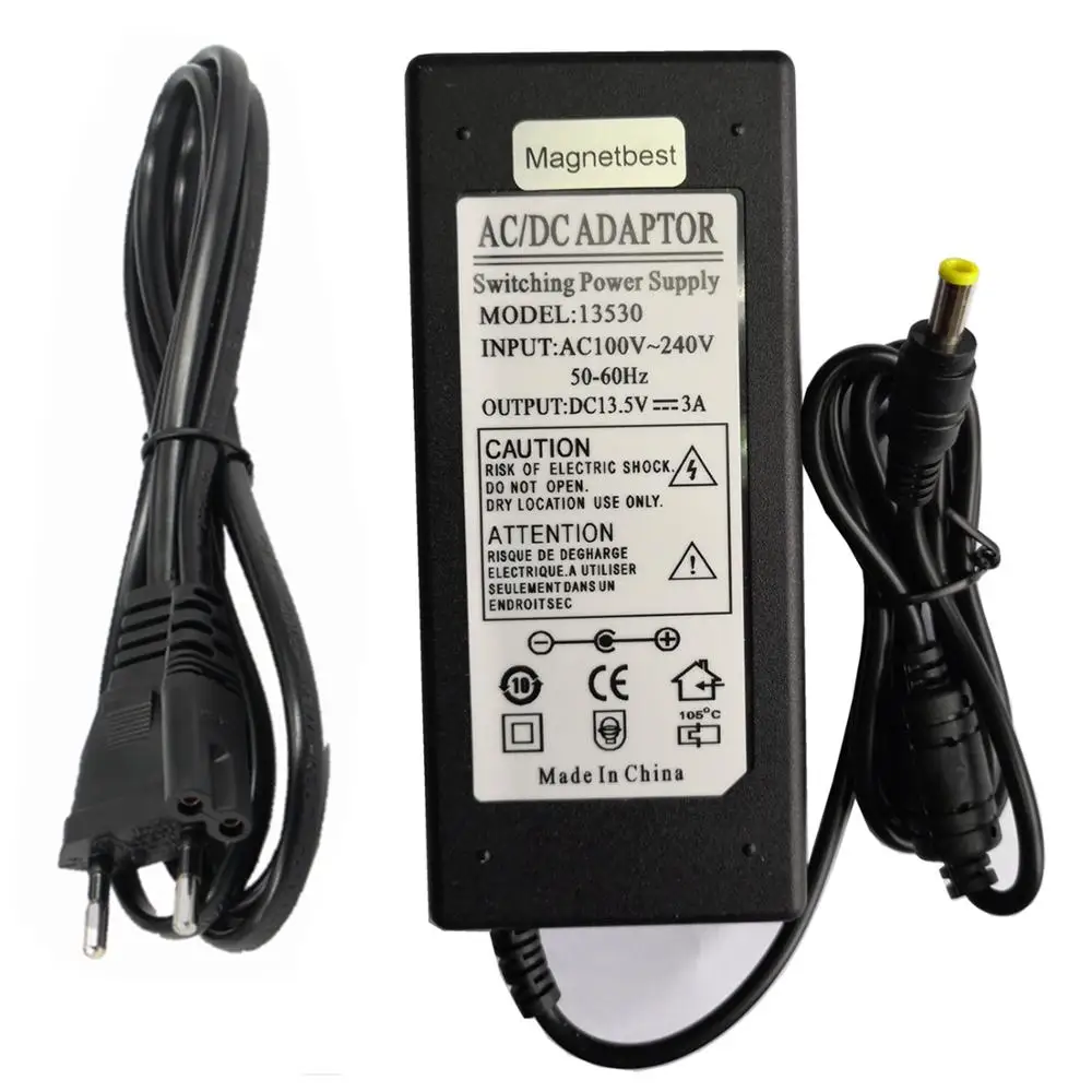 AC Adapter Charger 13.5V 3A  For Epson V33 V370 V220 V330 V300 V330p V37 V100 Scanner Power Supply A392BS A392GB 1.2A