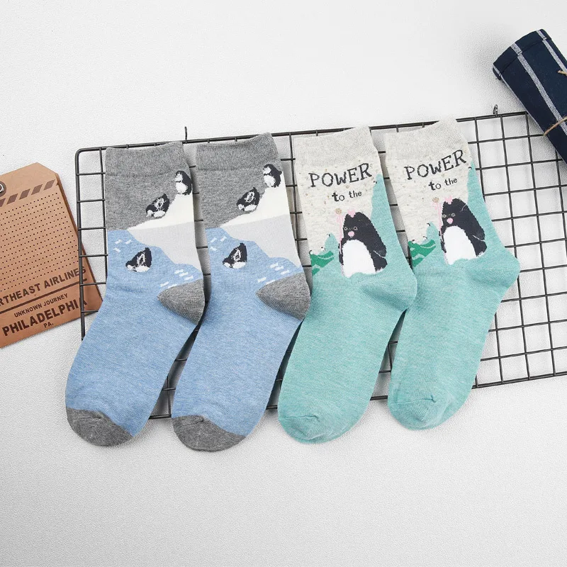 [Peonfly] novo 18 estilo bonito animais adorável dos desenhos animados meias de algodão dot stripe criativo colorido moda meias bonitas meias chão