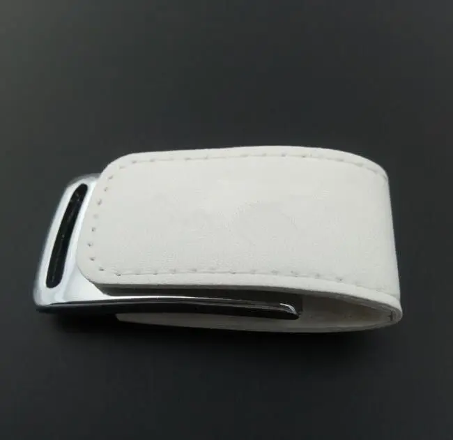 Custom print photography logo leather usb 2.0 memory stick flash pendrive (Over 20 pcs,free logo on the usb and box)