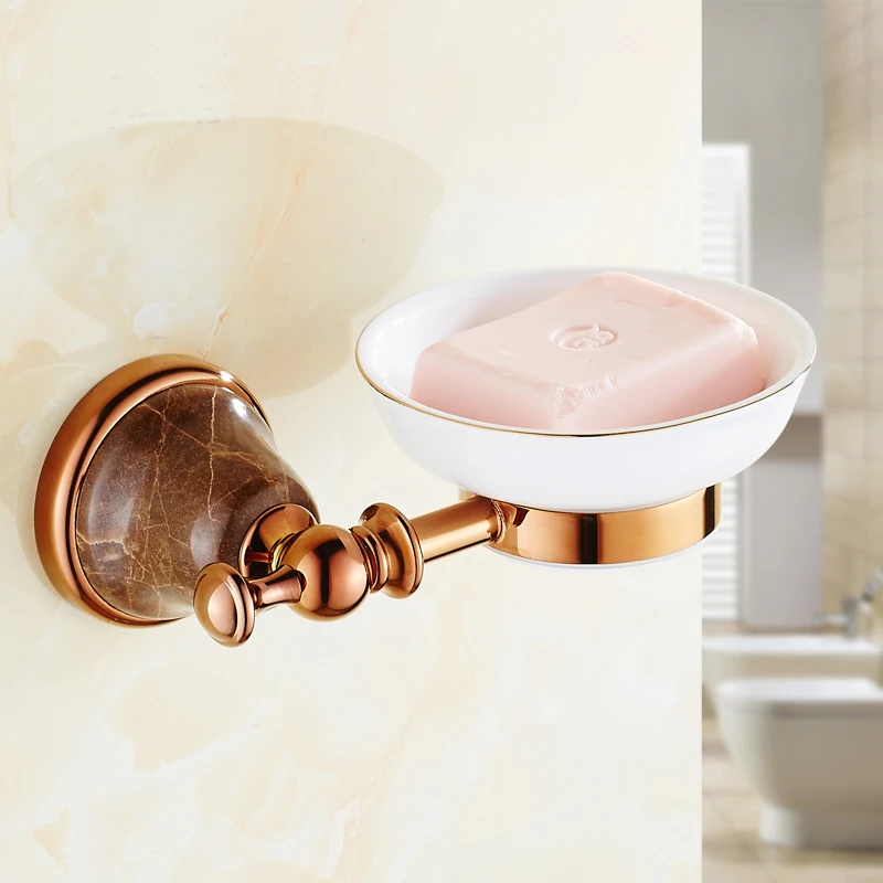 Wall mounted Copper bathroom soap dishes box, Golden soap dishes for shower holder vintage, European brass toilet soap box rack