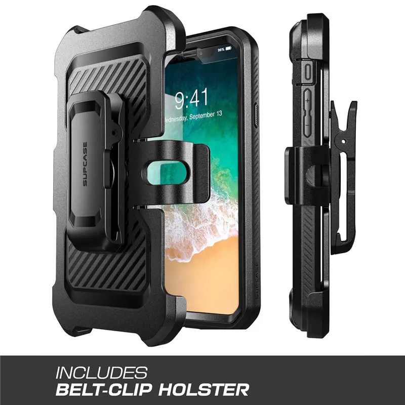SUPCASE For iPhone Xs Max Case 6.5 inch UB Pro Full-Body Rugged Holster Case with Built-in Screen Protector & Kickstand