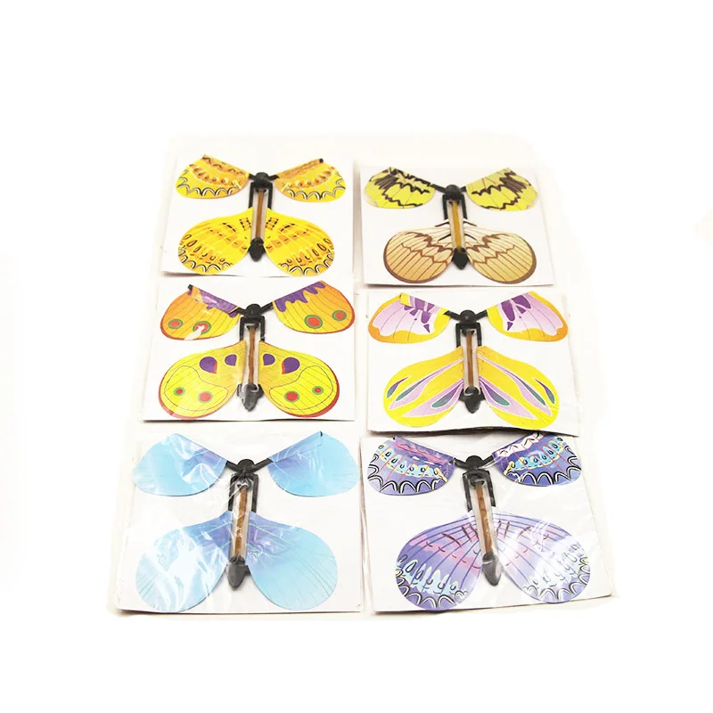 12pcs Magic Flying Butterfly Change From Empty Hands Freedom Butterfly Close Up Magic Tricks Magia Kids Toy Funny Gadgets