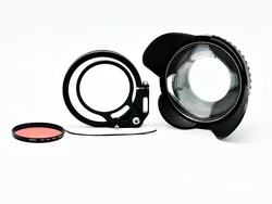 camera 67mm 0.7x fisheye wide angle lens Dome Port with flip adapter for underwater Waterproof  housings