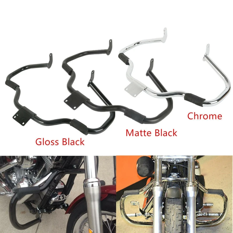 Motorcycle Engine Guard Crash Bar For Yamaha V-Star Drag star 400 650 Classic Custom 1998-2012 2011 2010 1999 2000 Chrome/Black