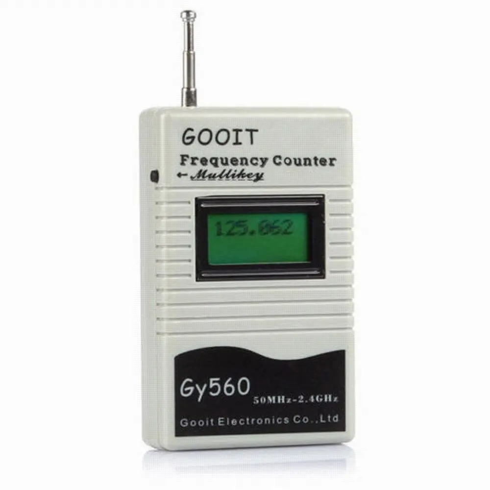 GY560 tester contatore misuratore di frequenza per ricetrasmettitore Radio bidirezionale GSM 50MHz-2.4GHz Display LCD a 7 cifre con misuratore di