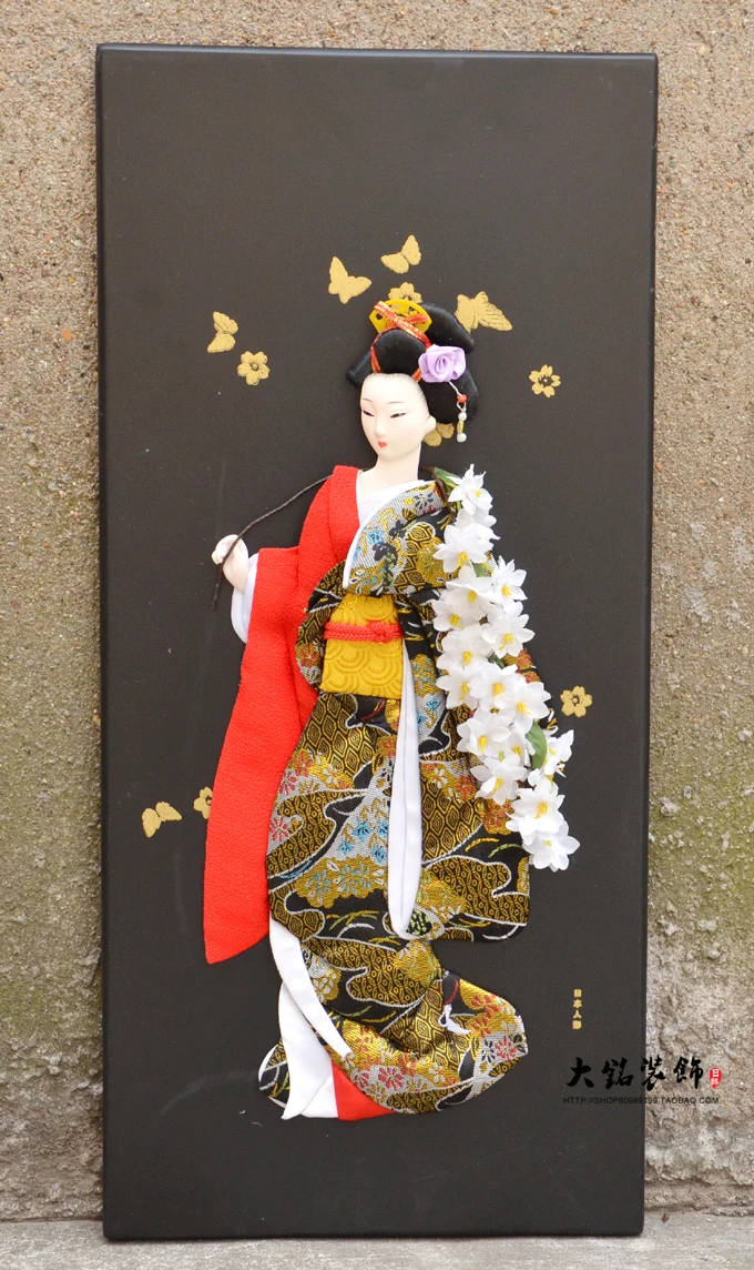 

Decoration Arts crafts girl gifts get married Japanese Geisha doll prints Japanese Ukiyo-e paintings stereo picture frame Home F