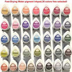 Whole 36 Colors Tear Drop Ink Pad Stamp Home Decor Acid Free Inkpads Scrapbooking