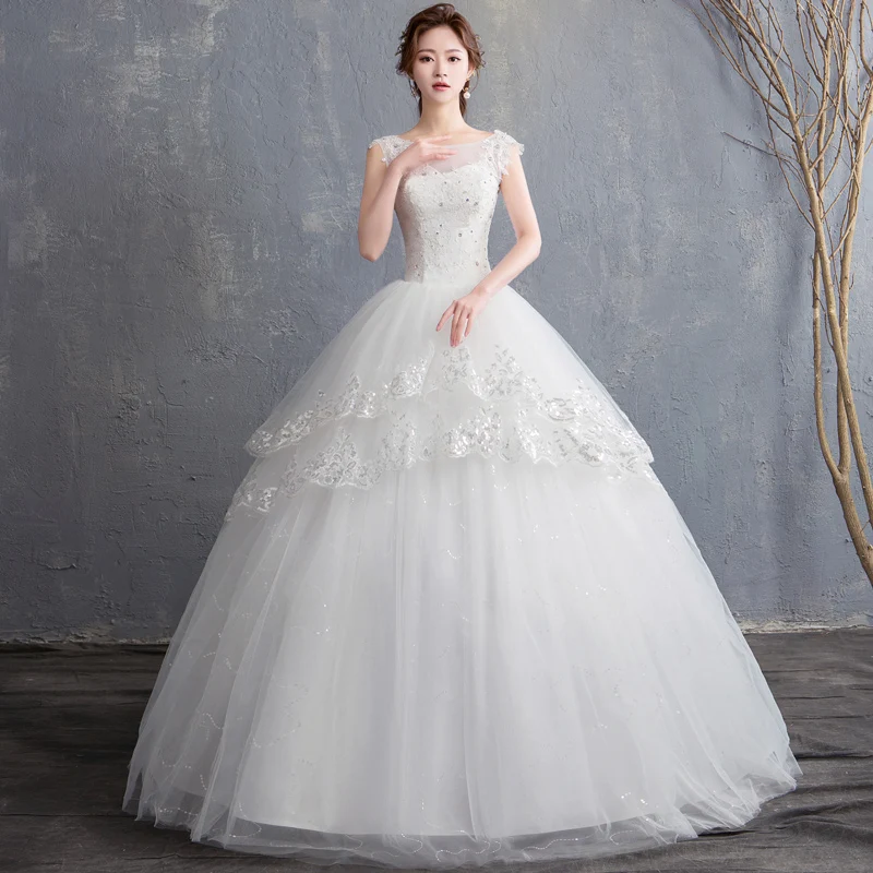 Wedding Dress New bride Princess Dream Ball Gowns Marriage Dresses Lace Up Wedding Dresses