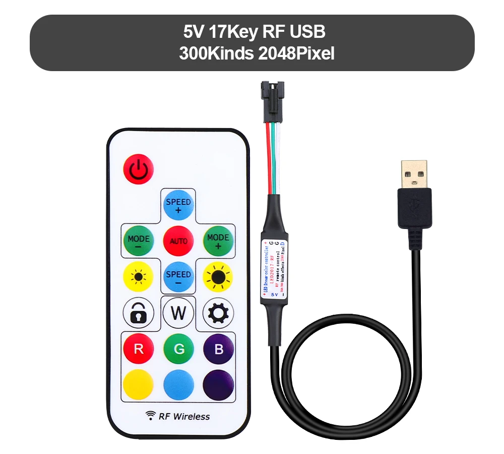 5-24V Mini 3 Key Rf 17 Key 21 Key Led Pixel Strip Licht Controller Usb 17 Sleutel SP110E Bluetooth App Controller Voor WS2811 WS2812B