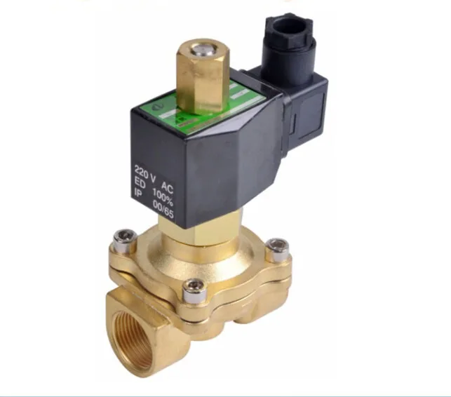 1 inch 2W series normally open solenoid valve brass electromagnetic valve air ,water,oil,gas