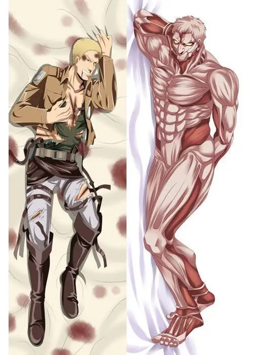 Anime Dakimakura case Reiner Braun Hugging Body Pillow Case Cover Male pillowcase