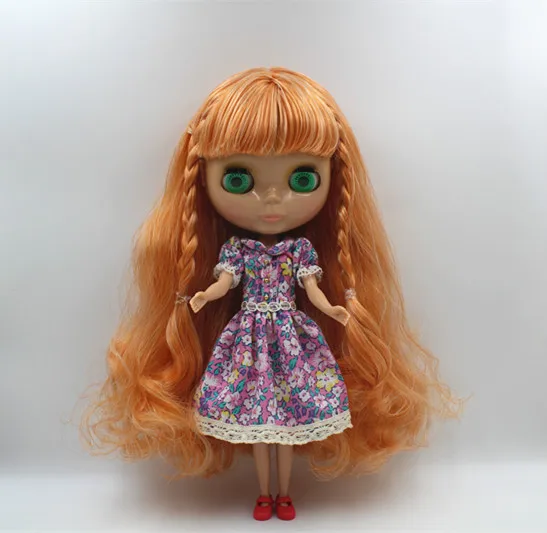 

Blygirl Mixed two-color bangs hair naked doll Tan skin ordinary joint body 7 joints DIY doll