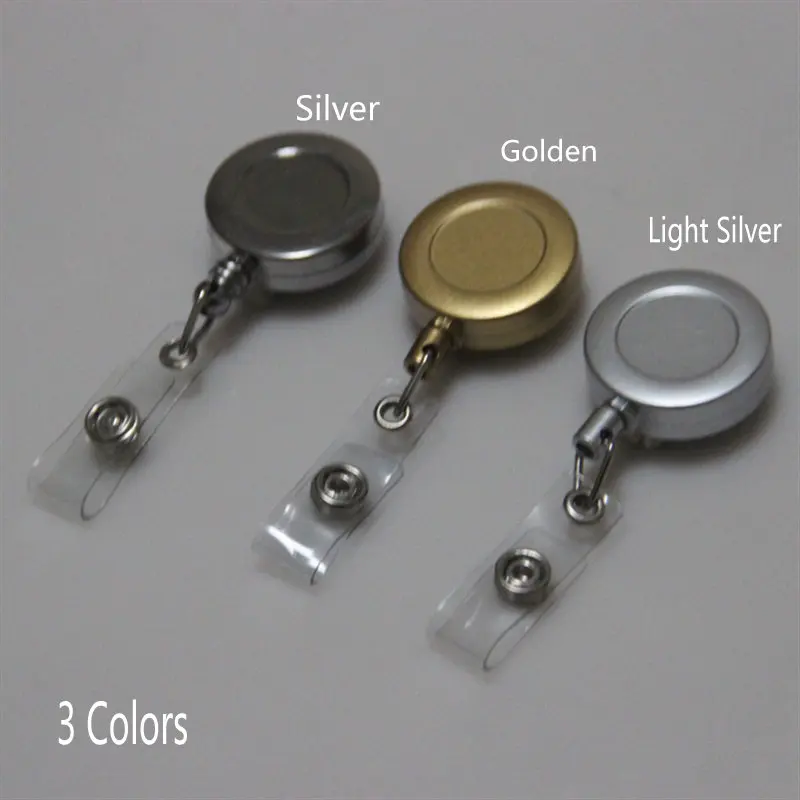 Badge Reel for Access Card, Retractable Chain Work Card keychain coil Testificate ID IC Card Holder