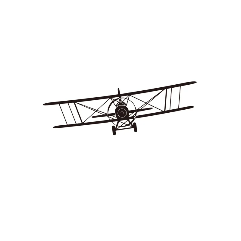 Retro Gliding Aircraft Wall Sticker For Children\'s Room Background Decoration Mural Wallpaper Art Decals Air Plane Home Stickers