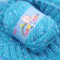 Filato di Cashmere di cotone per bambini di alta qualità per maglieria a mano filo di lana pettinata all'uncinetto cucito colorato ecologico