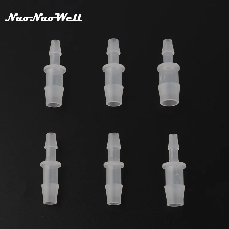 5pcs 4mm~12mm Hose Reducing Connector Air Pump Fittings Oxygen tube Joints Garden Drip Irrigation Straight Connector