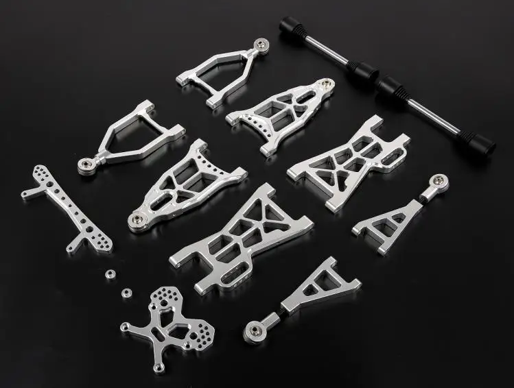 ECKAN-Kit de suspension avant et arrière en aluminium arc-en-ciel, ensemble de bras avec bretelles de tour d'amortisseur arc-en-ciel