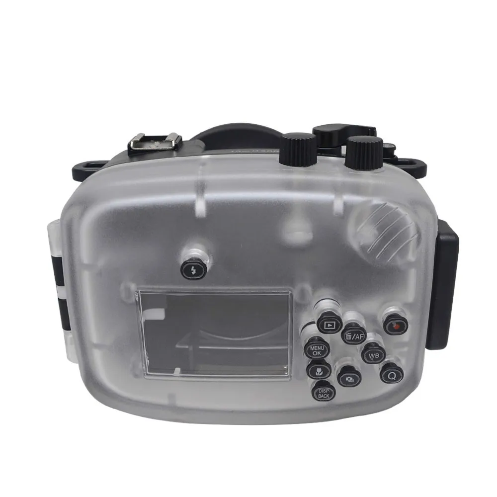 กล้องกันน้ําใต้น้ําสําหรับ Fuji Fujifilm X-M1 XM1 16-50 มม.เลนส์กันน้ํา 40M 130ft