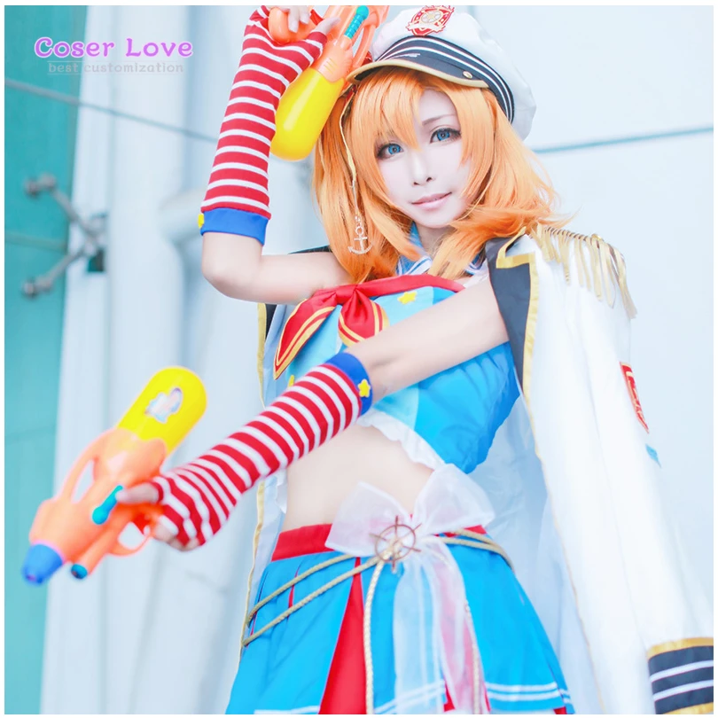 Lovelive Honoka Kousaka Navy Awaken Uniforms Cosplay costume Carnaval party Halloween costume Christmas