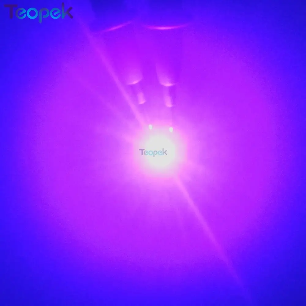 10x3 W Everlight 3535 UV Ultravioletti Viola a Colori Ad Alta Potenza LED Emettitore di Luce 380nm 395nm 420nm 8/ 10/12/14/16/20MM PCB