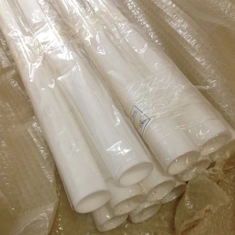 16pcs Milky White Acrylic Tubes OD30x2x1000mm Extrude Perspex Tubing PMMA Plastic Building Materials Home Improvement Lampshades