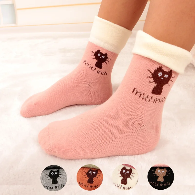 5 pairs /1 lot spring kids socks cotton cartoon cat design Flanging fashion children socks for girls 3-12 year girls socks