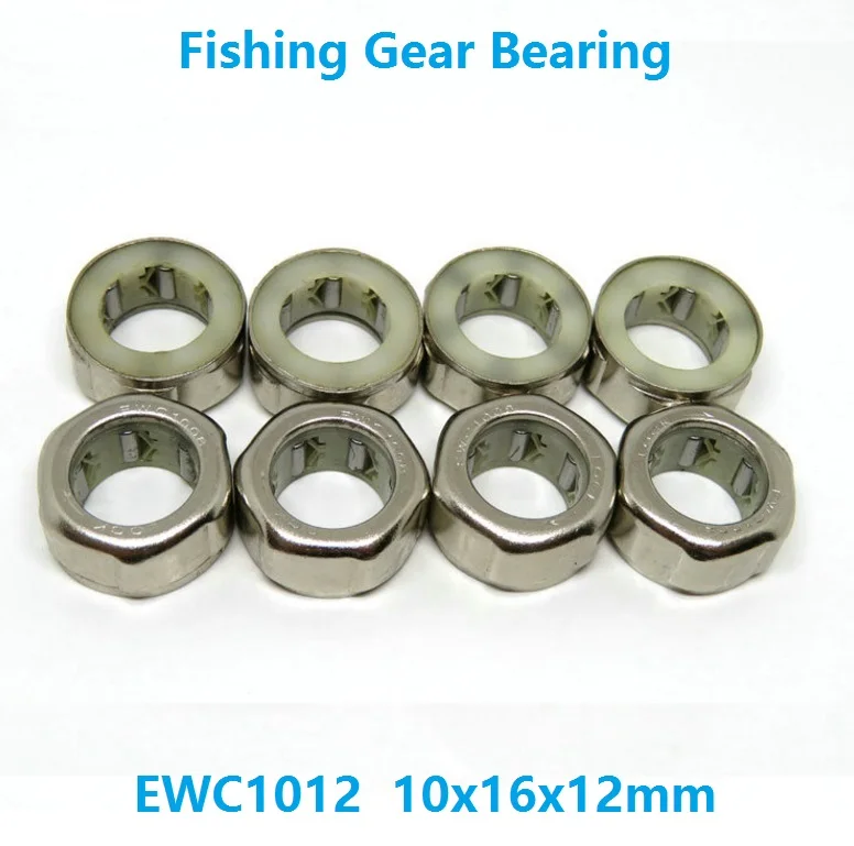 

100pcs/lot EWC1012 10x16x12 mm HF1012 Outer hexagonal One Way Clutch Needle roller Bearing 10*16*12mm Fishing Gear Bearing