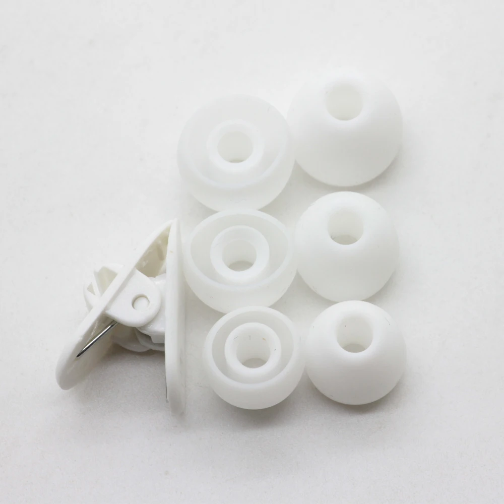 POYATU Thay Thế Silicone Đầu Tai Cho MEE Audio M6 M6P M6 PRO M7P S6P X6 M3P Mô Hình Trong Tai tai Nghe Nhét Tai Eartips Miếng Đệm Tai Trắng