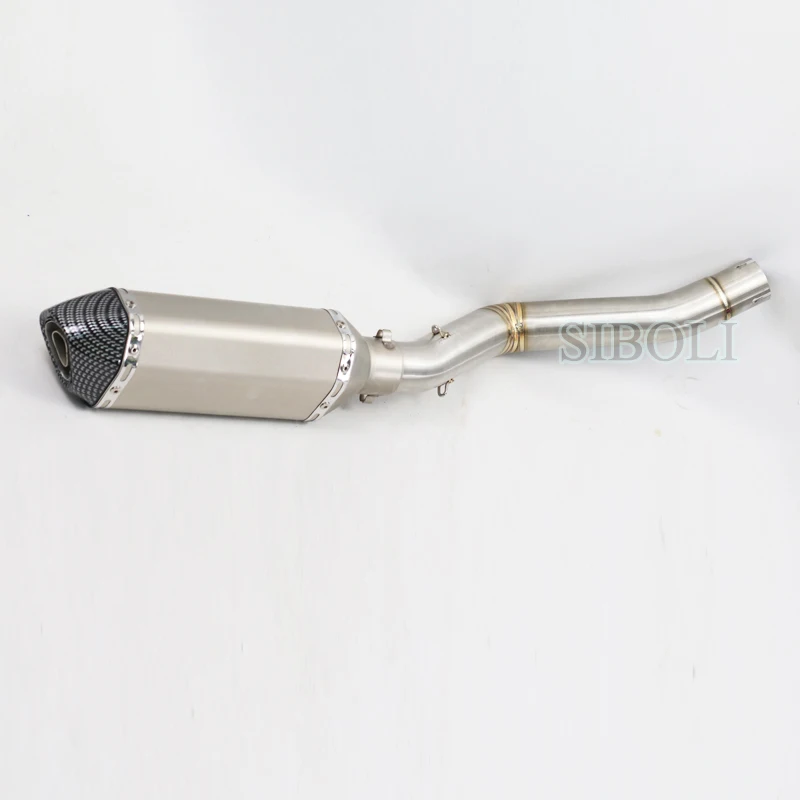 TRK502 Motorcycle Full System Slip On Exhaust Tube Modified Middle Pipe With Muffler DB Killer For Benelli TRK502