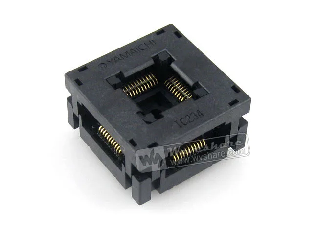 

IC234-0444-037 N Yamaichi IC Test Socket 0.8mm Pitch QFP44 TQFP44 FQFP44 PQFP44 package