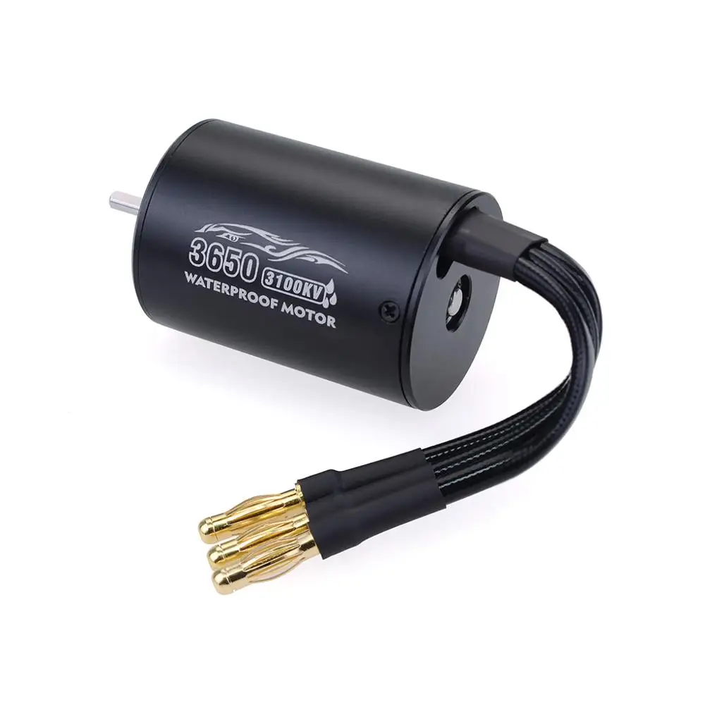 Surpass Hobby Waterproof 3650 2300KV 3100KV 3900KV Brushless Motor with 60A ESC w/ Program Card Combo for 1/10 RC Car Truck Toy