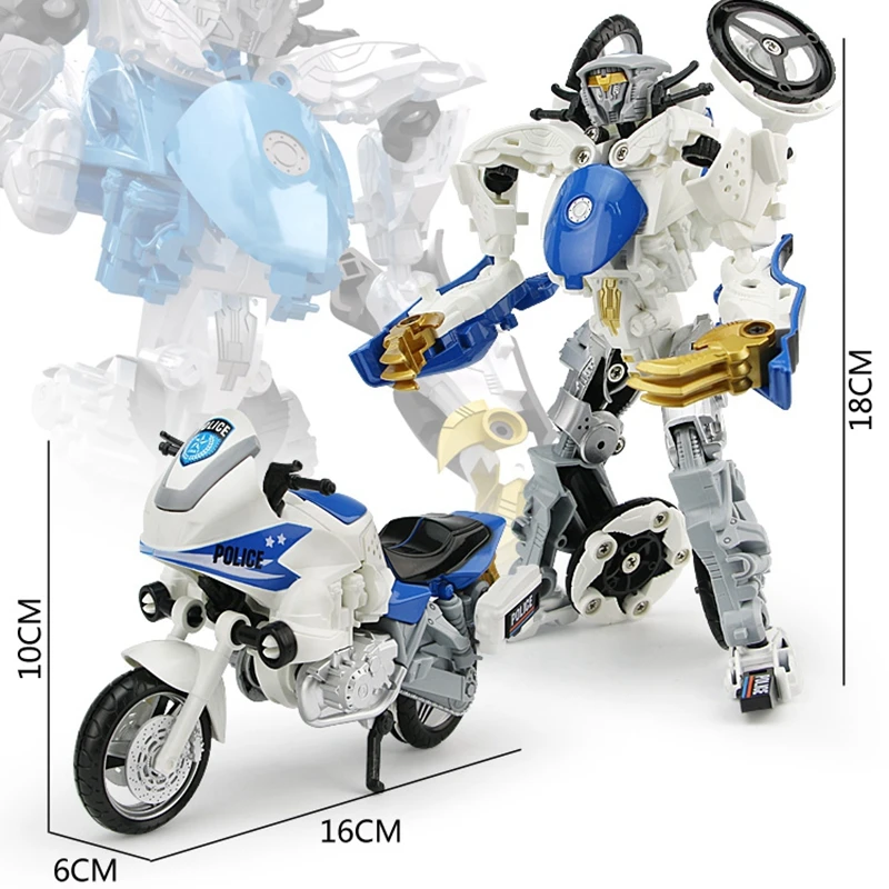 Motorcycle Transformation  Alloy Deformation Robot 2 In 1  Car Model  Vehicle Boys Toys Gift