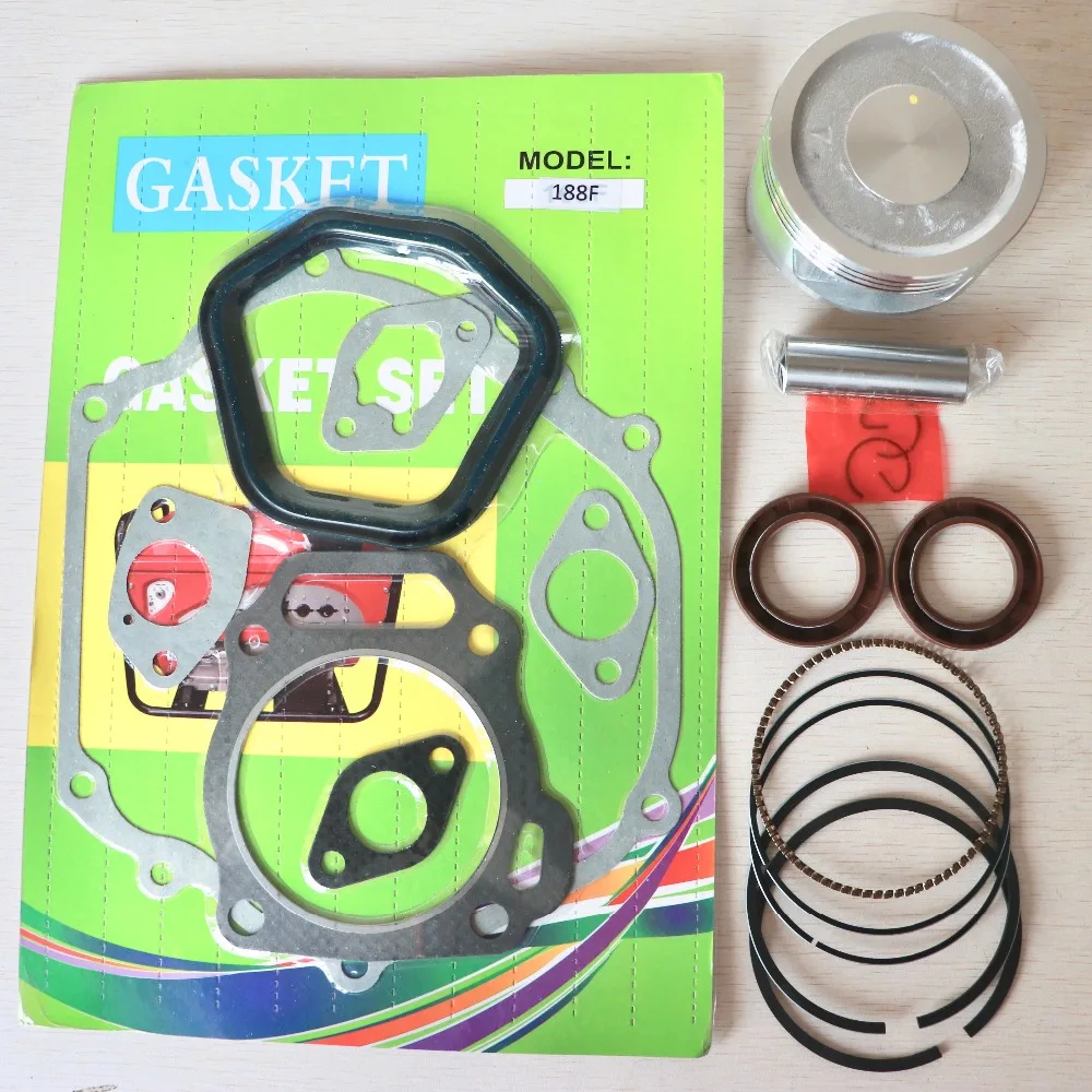 88mm Piston Rings Gasket Oil Seal Rebuild Kit For Honda GX390 188F 13HP 5kw Gasoline Generator Trimmer Engine