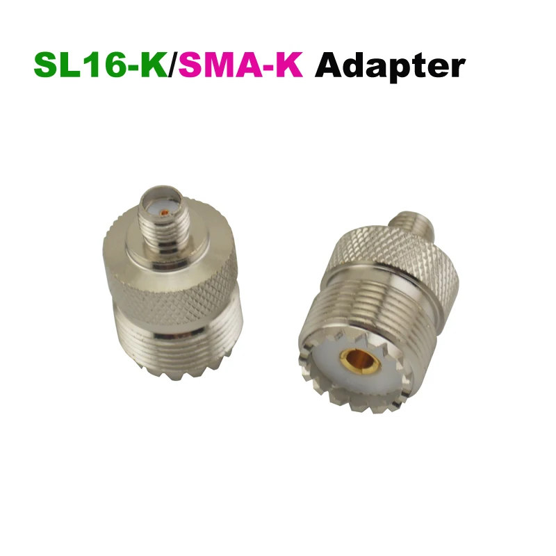 SL16-K (UHF SO239 Vrouwelijke)/SMA-K (SMA Vrouwelijke) jack RF Adapter