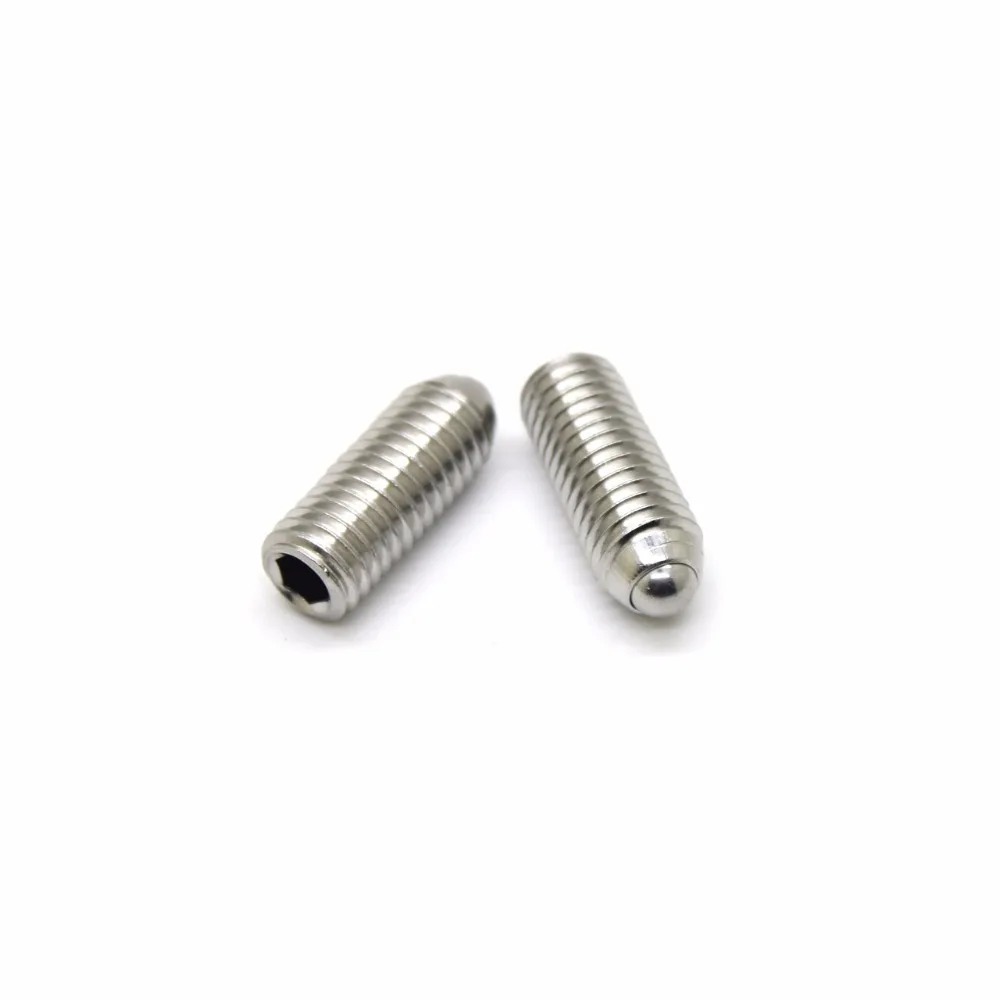 1pcs M6*8/10/20/25mm 304 stainless steel wave beads positioning beads marbles Boyjazz ball screws tight spring ball plunger