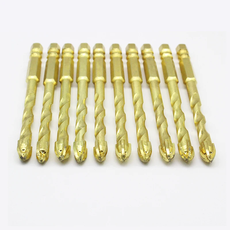 Tungsten Carbide 6mm 8mm 10mm 12mm  Tilling Twist Drill Bit    for processing Tile Ceramic Cement wall Masonry Drilling