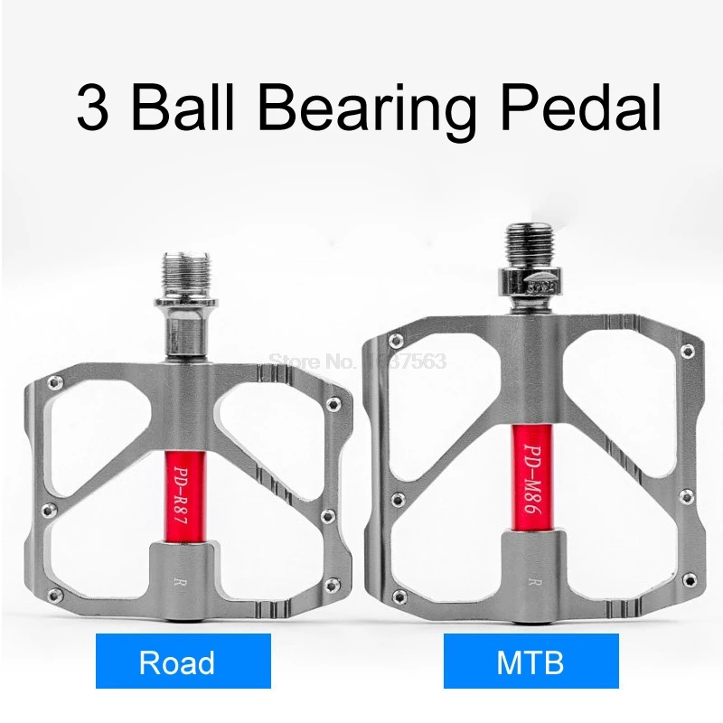 HOT MTB Pedal Mountain Bike Road Bike Pedal Non-slip Ultra-light Aluminum 3 Ball Bearing Cheap Cycling Pedals DH