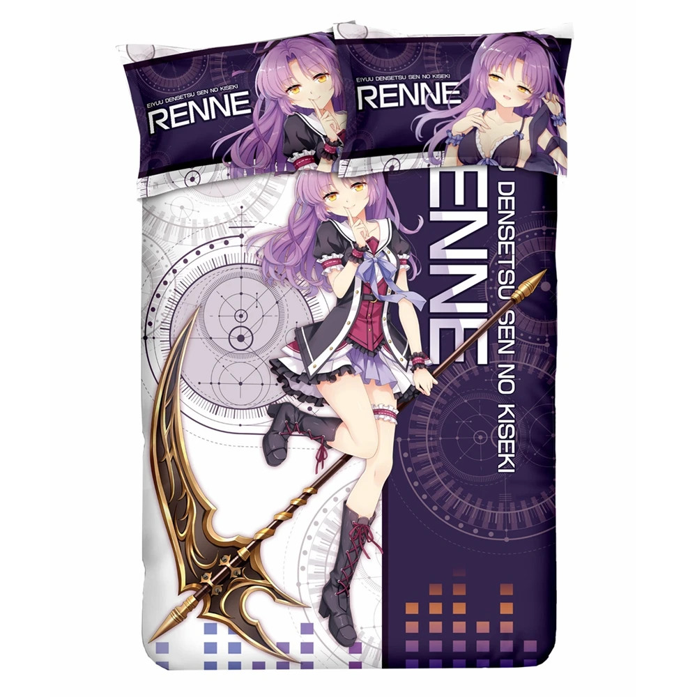 Anime JK Eiyuu Densetsu Sen no Kiseki Altina Orion RENNE Girl Bed Flat Sheet Duvet Quilt Cover PillowCase Bedding Set 4pcs Otaku